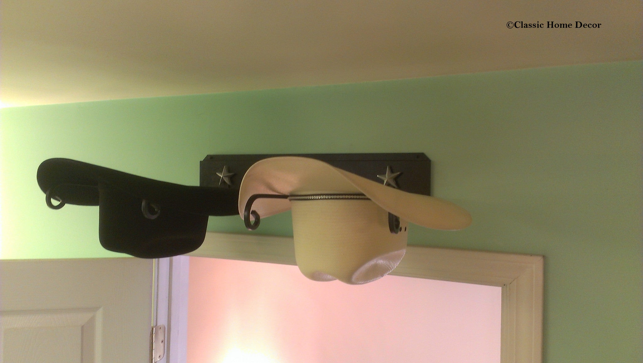 Horizontal Cowboy Hat Racks