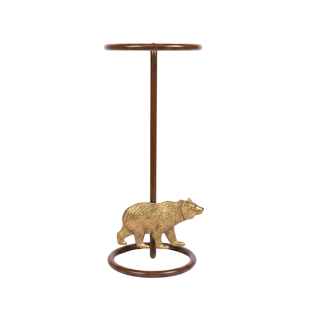 American Made Cowboy Hat Stand with Bear – Rustic Hat Display | Mark Christopher Collection