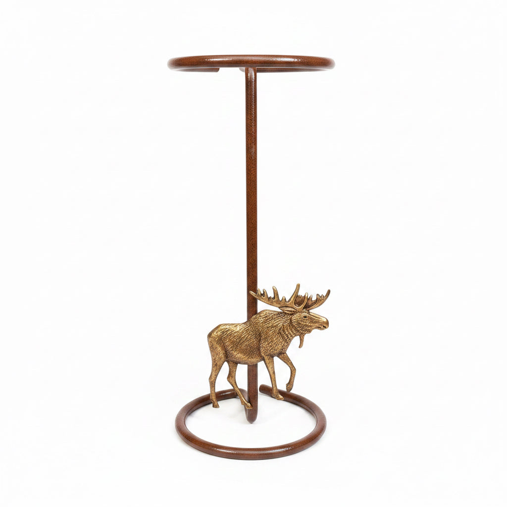 American Made Cowboy Hat Stand with Moose – Rustic Hat Display | Mark Christopher Collection