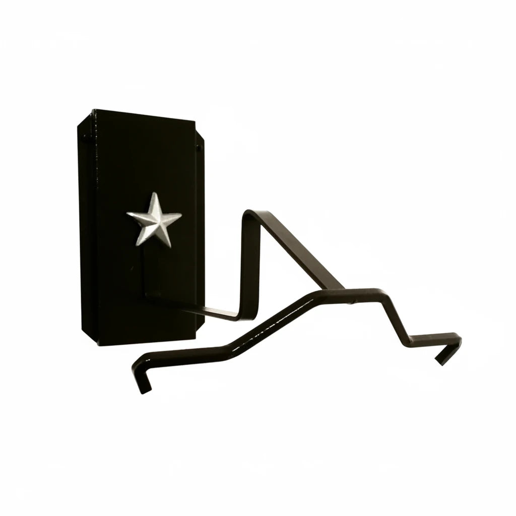 American Made Crown Up Cowboy Hat Holder – Wall Mount Hat Rack, Steel Hat Display, Mark Christopher Collection