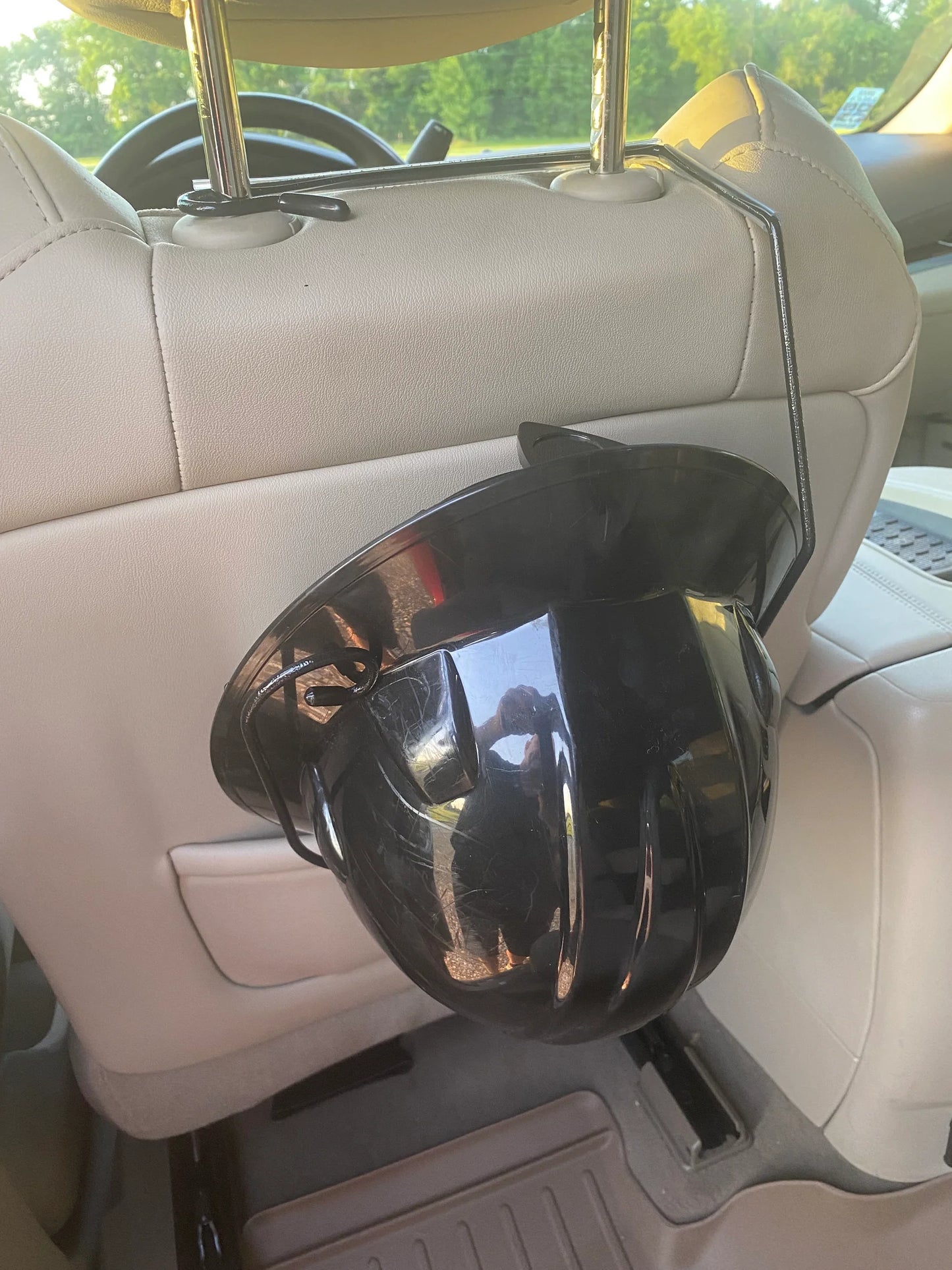 Patented Hard Hat Holder for Truck & SUV Headrest + Wall Mount | USA Made