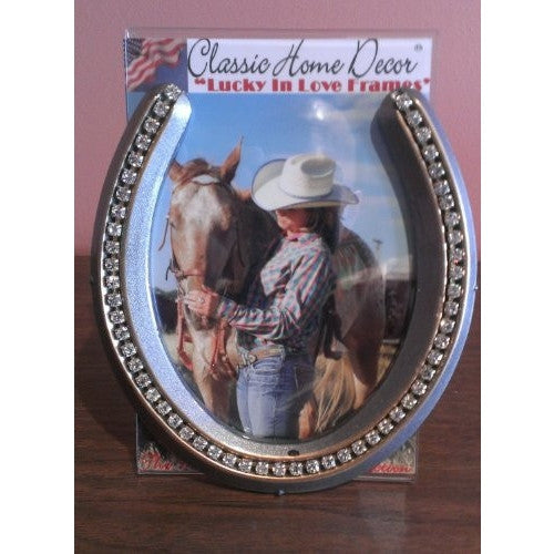 Genuine Lucky Rhinestone Embellished Horseshoe 466BL/GM