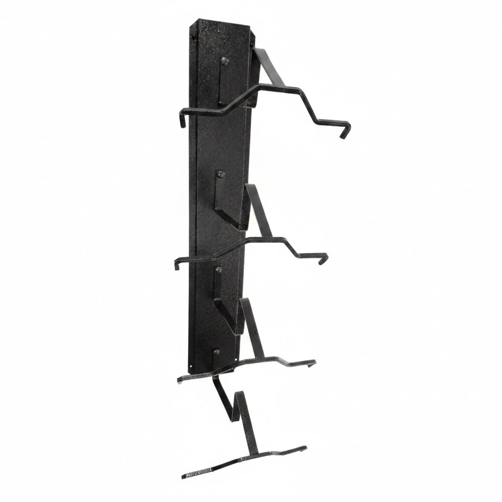 American Made Crown Up 4 Hat Cowboy Hat Rack – Wall Mounted Black | Mark Christopher Collection