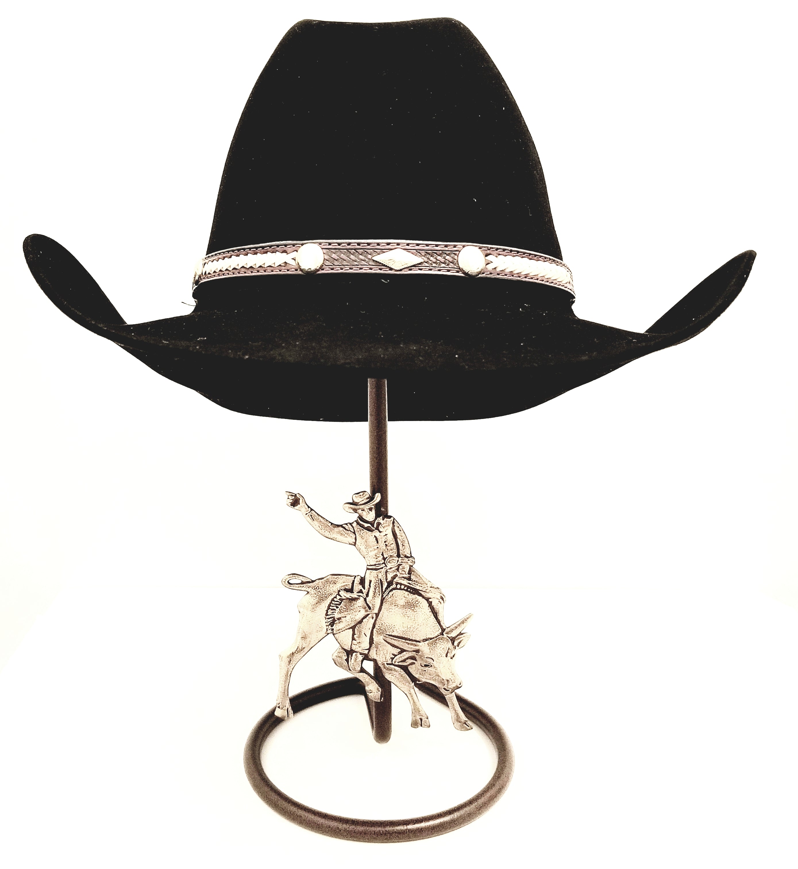 American Made Cowboy Hat Holder Star Holds Three Hats