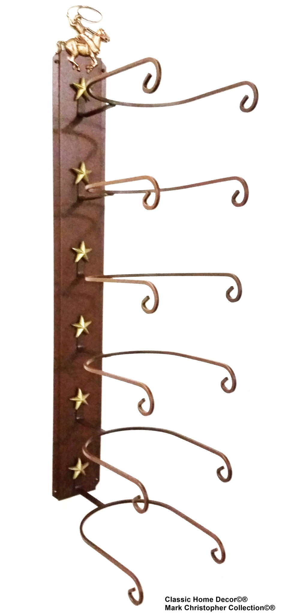 American Made Cowboy Hat Holder STAR 886 Cowboy Roper CT 6 Tier Hat Rack