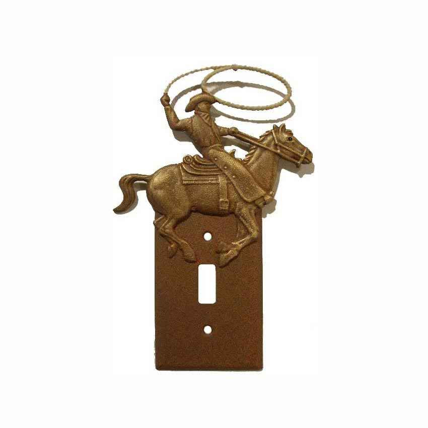 Single Switch Plate Cowboy Roper