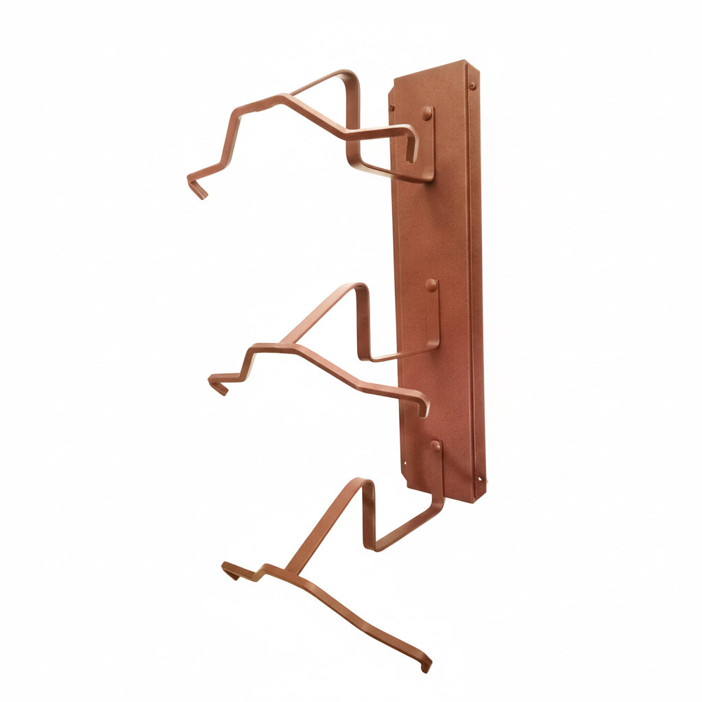 American Made Crown Up 3 Hat Cowboy Hat Rack – Wall Mounted Rust | Mark Christopher Collection