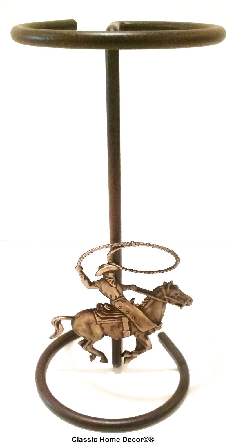 American Made Cowboy Hat Stand with Cowboy Roper CT