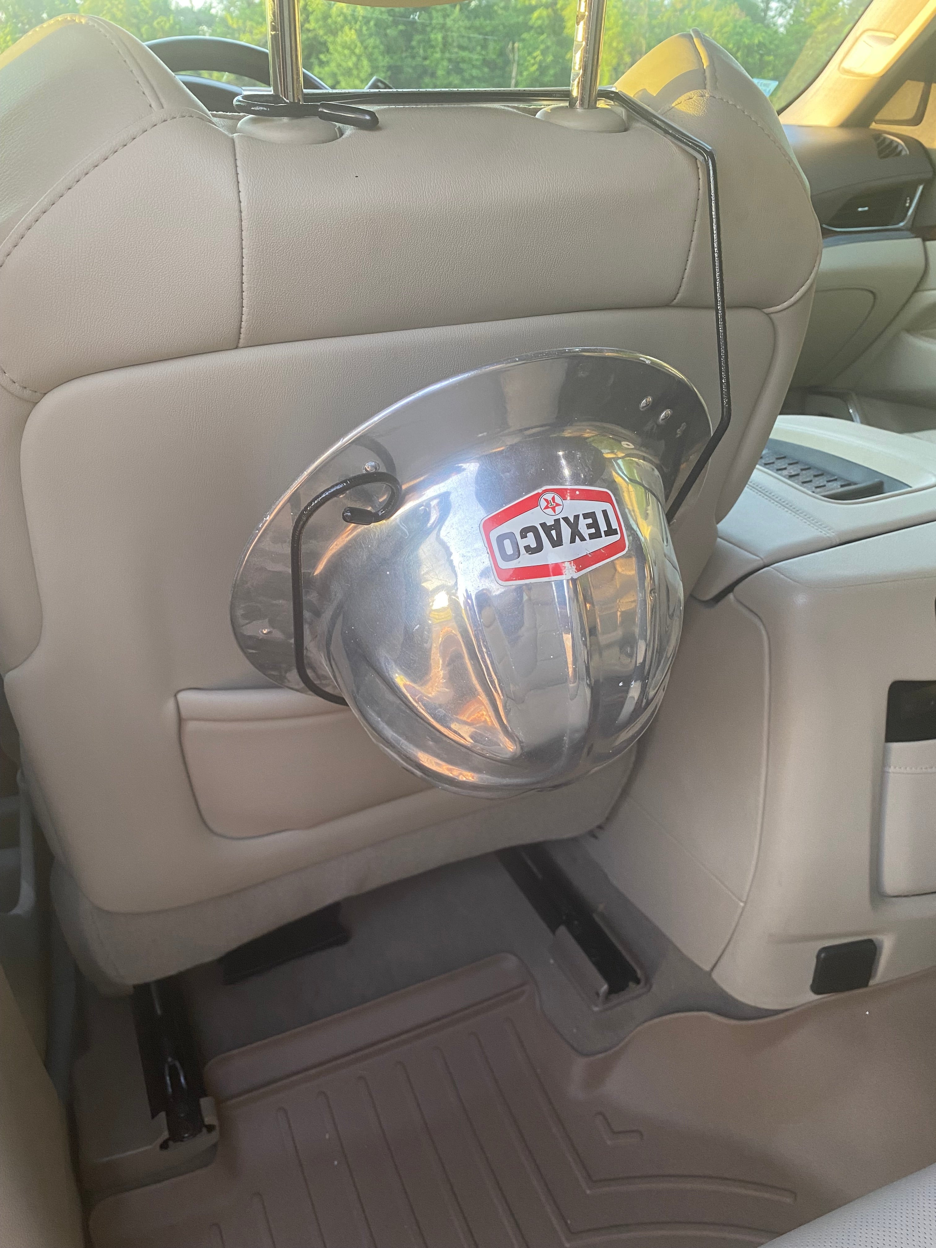 Made in the USA Truck/SUV Hard Hat Holder Powder Coated Black(Ship Free Lower 48 USA)