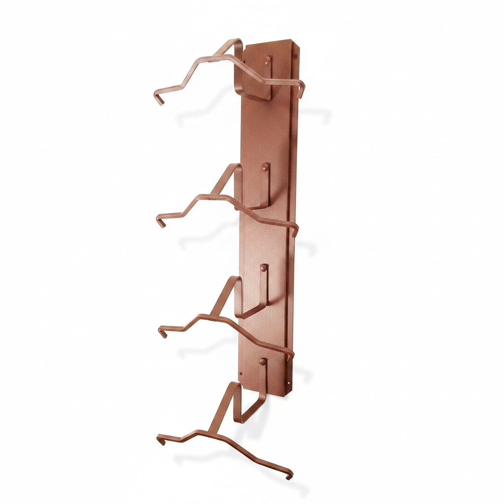 American Made Crown Up Cowboy Hat Rack – 4 Hat Wall Holder Rust | Mark Christopher Collection