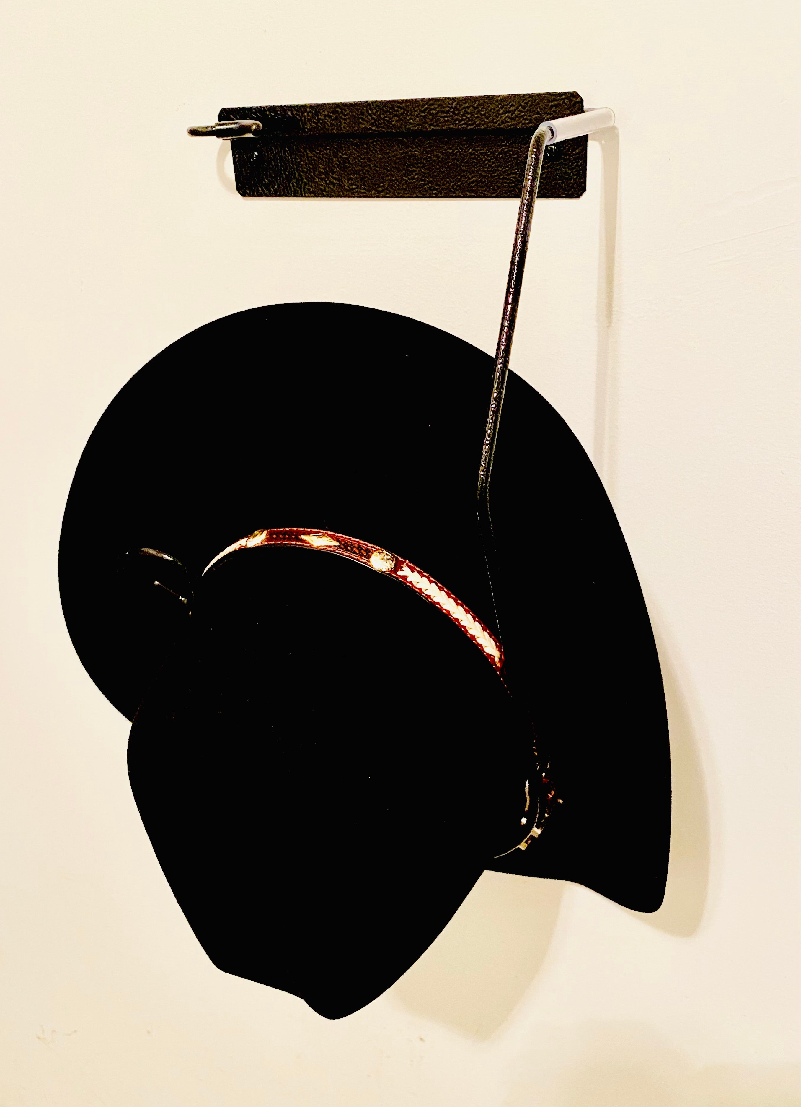 Vehicle/SUV Hat holder with BONUS Travel Trailer/Home Wall Mount Plate Black(Ships For Free)