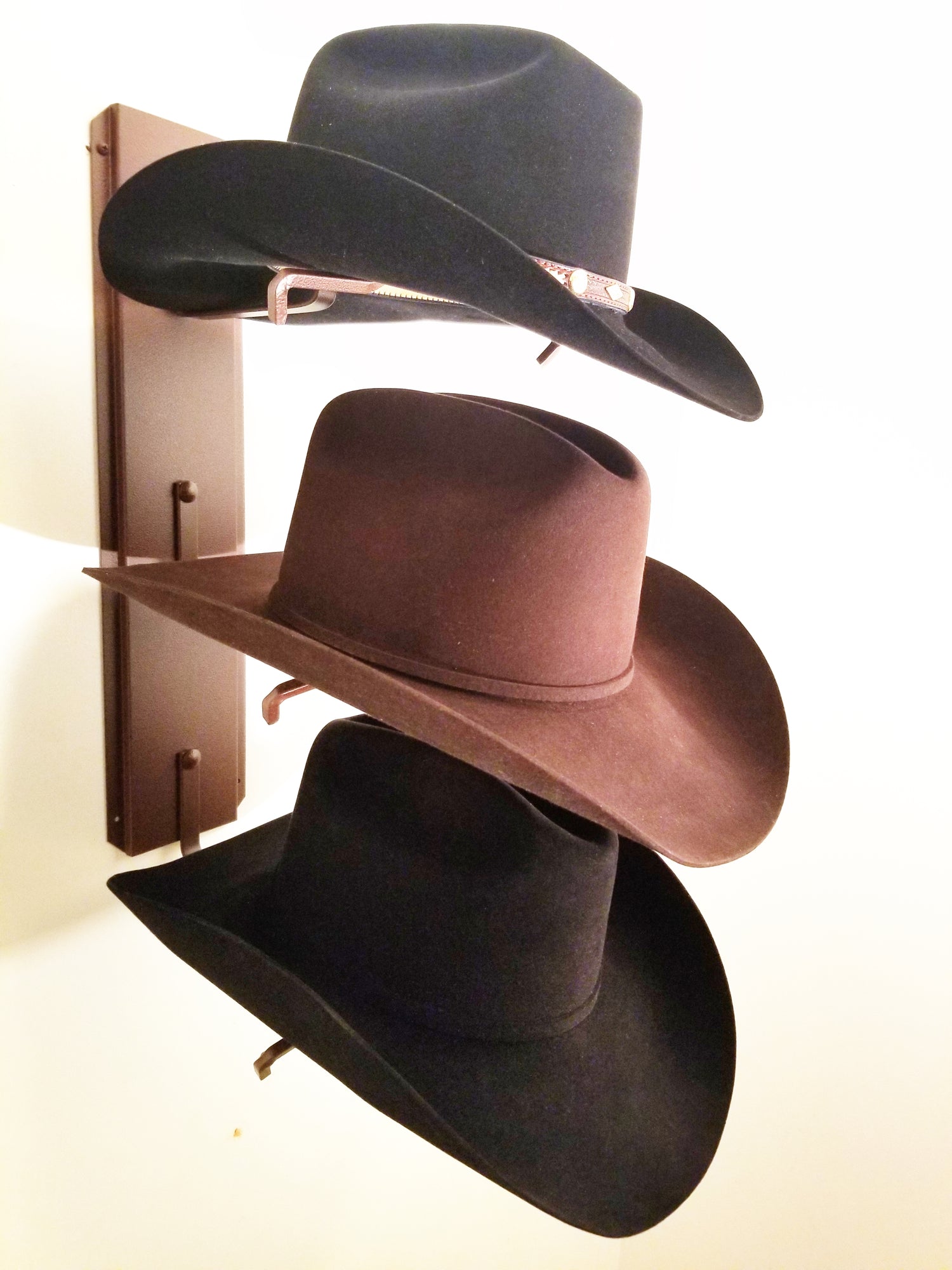 Cowboy Hat Racks Crown Up