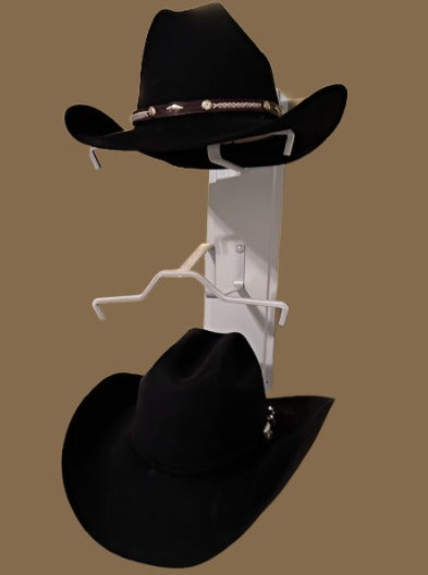 American Made Crown Up Three Hat Rack White by Mark Christopher Collection