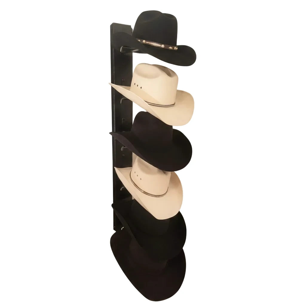 American Made Crown Up 6 Hat Cowboy Hat Rack – Wall Mounted  | Mark Christopher Collection