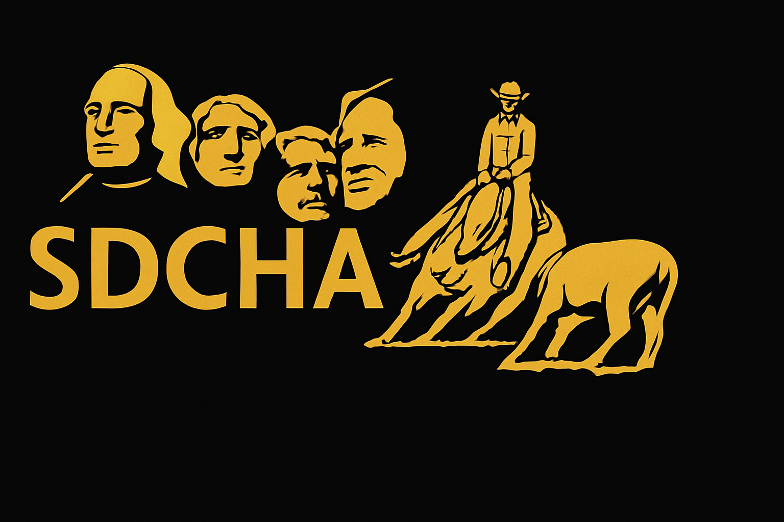 American Made Hat Holder 663 Classic Black with SDCHA logo on top in gold