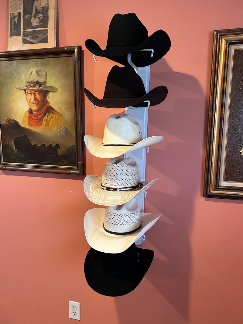 American Made Crown Up Six Hat Rack White by Mark Christopher Collection