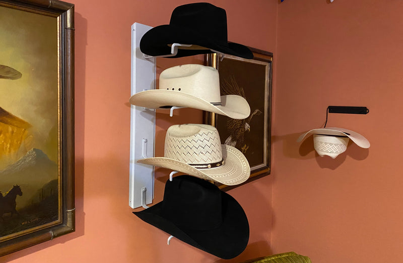 American Made Crown Up Four Hat Rack White by Mark Christopher Collection