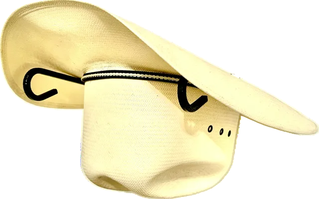 American Made Cowboy Hat Holder Arms (4 Pack) - Wall Mount Hat Rack Arms - DIY Western Hat Display - Made in USA