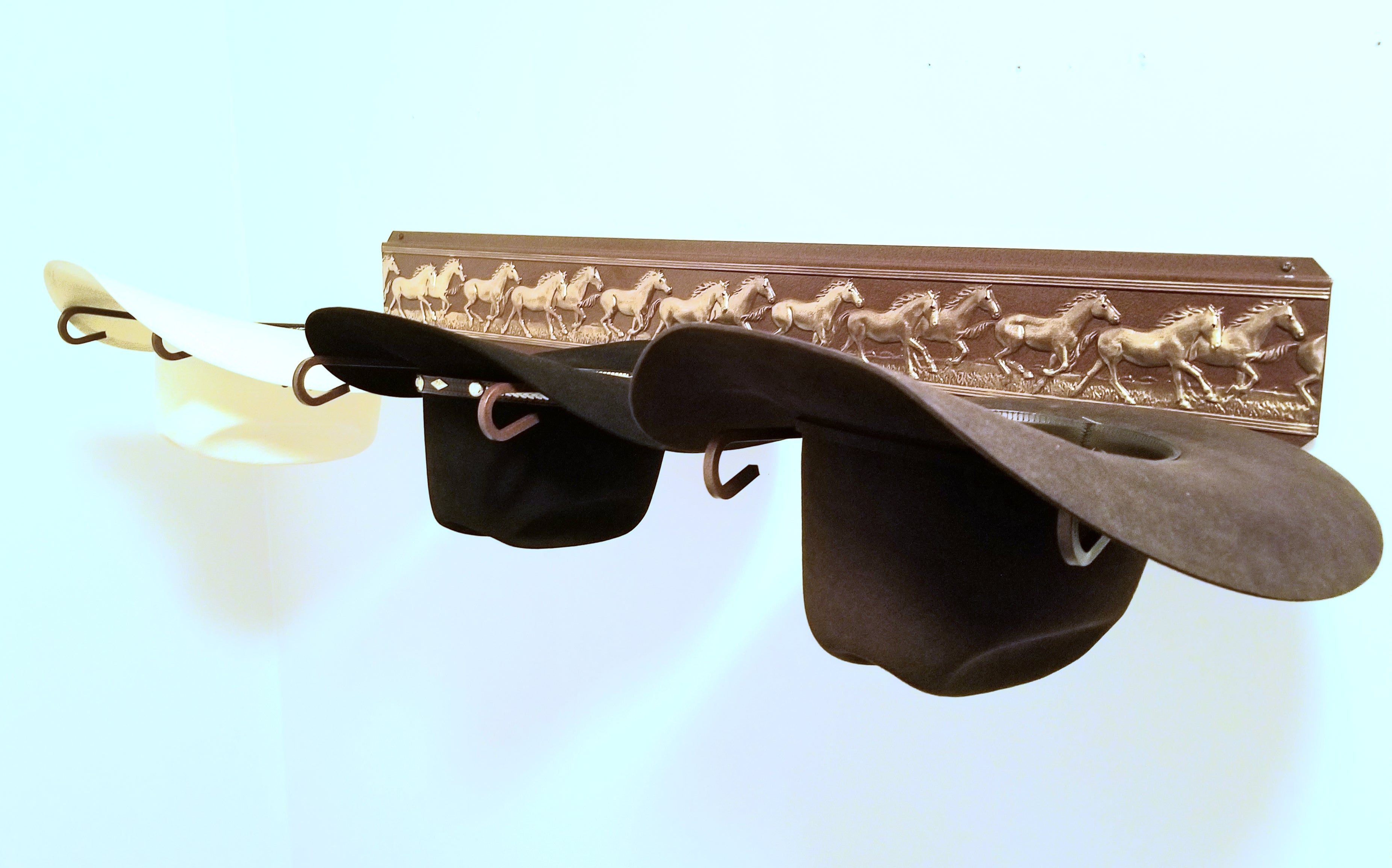 American Made Western Hat Holder 693 Runninghorses CT