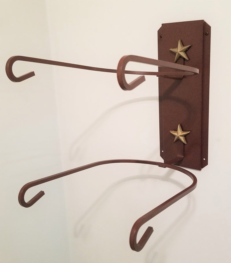 American Made Cowboy Hat Holder Double with Stars CT