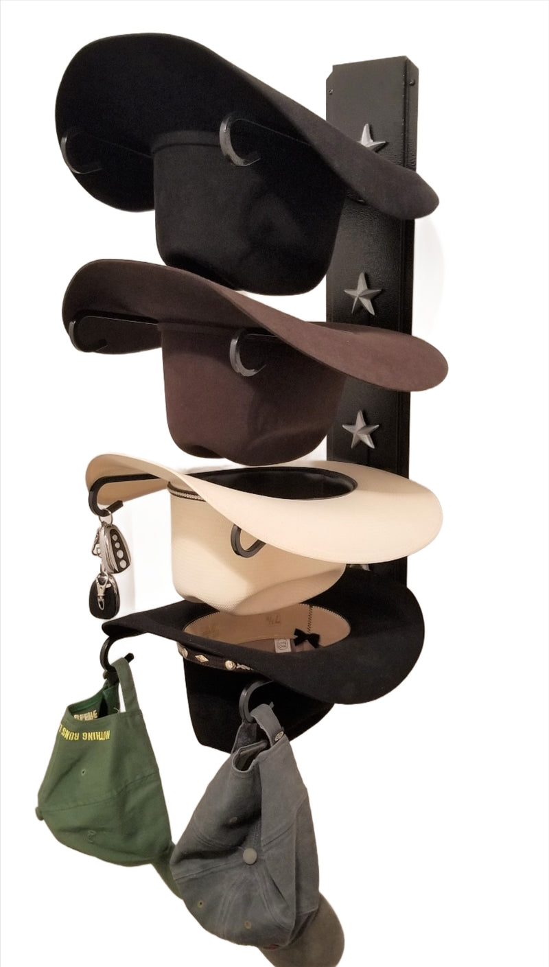 American Made Cowboy Hat Holder Star Holds 4 Hats 664 USA