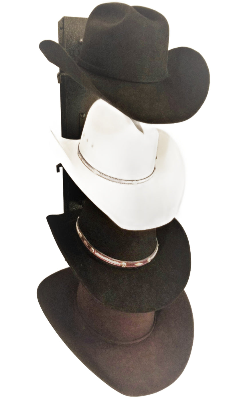 American Made Crown Up Four Hat Rack Black by Mark Christopher Collection