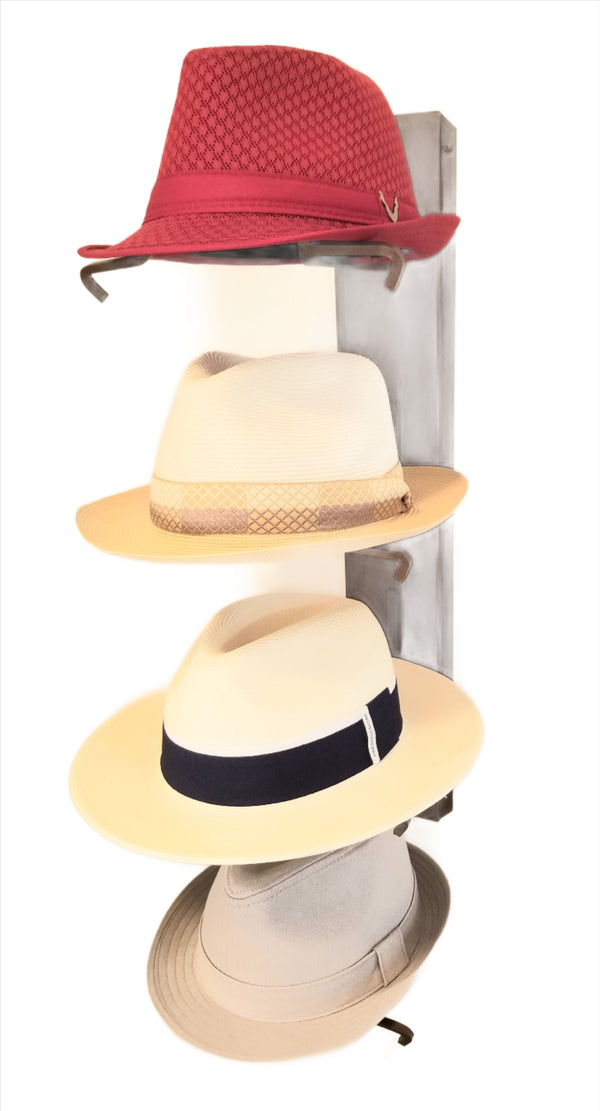 American Made Crown Up Four Hat Rack Rust by Mark Christopher Collection