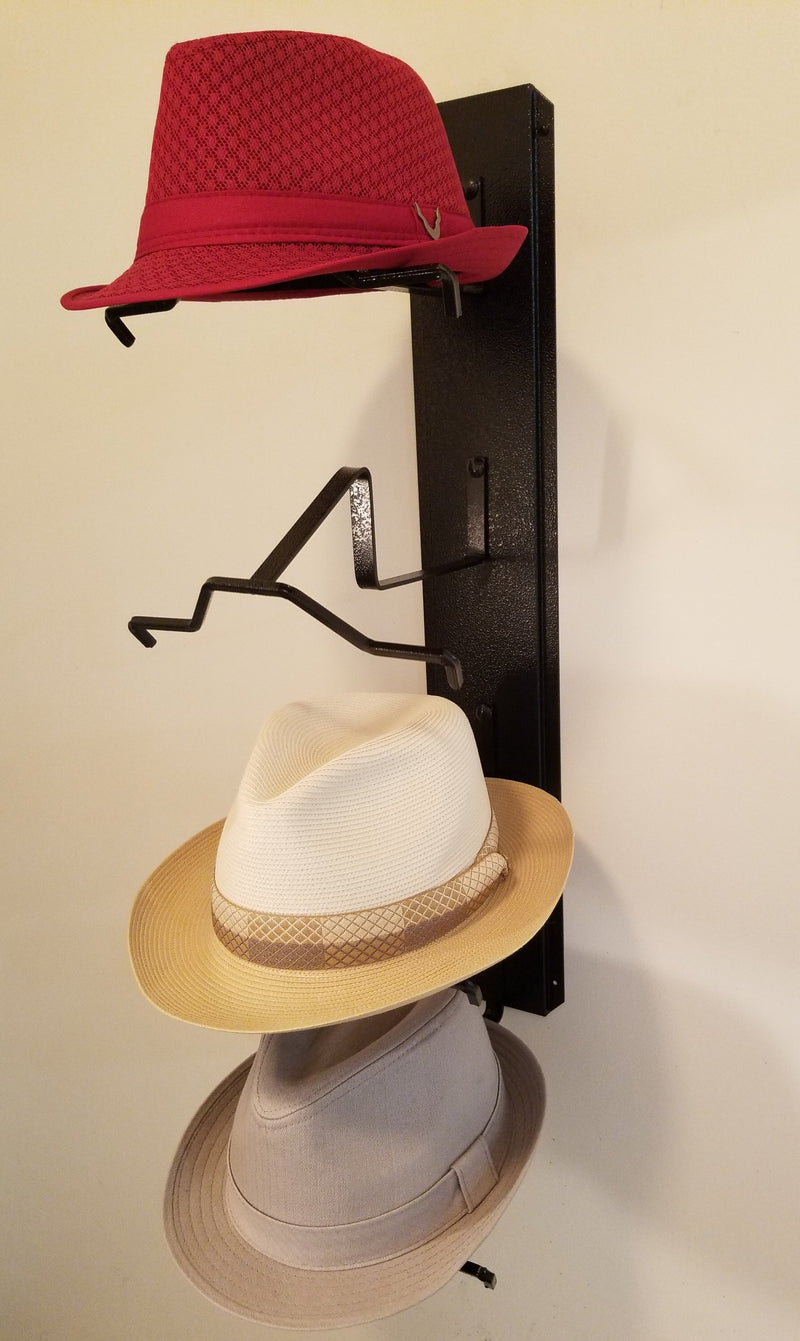 American Made Crown Up Four Hat Rack Black by Mark Christopher Collection