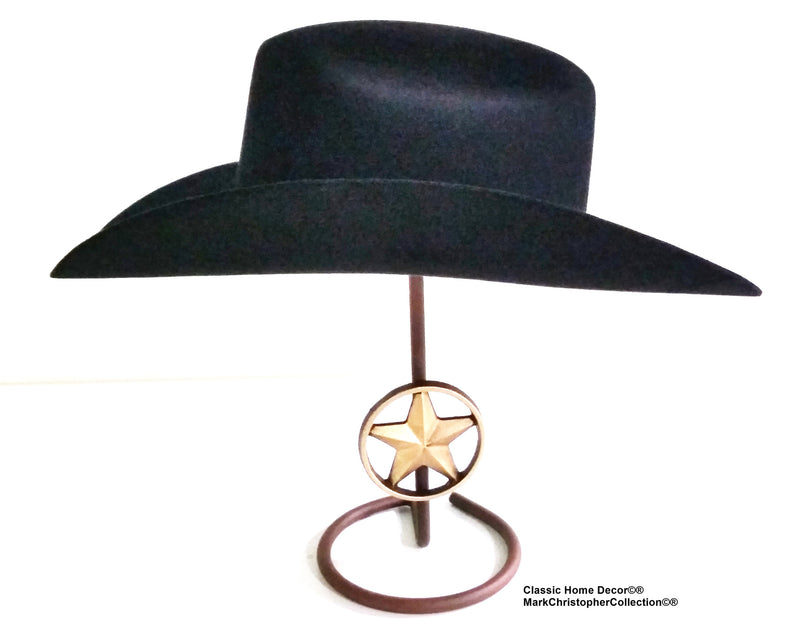 American Made Cowboy Hat Stand with Lone Star CT