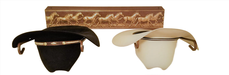 American Made Western Hat Holder 666 Runninghorses CT