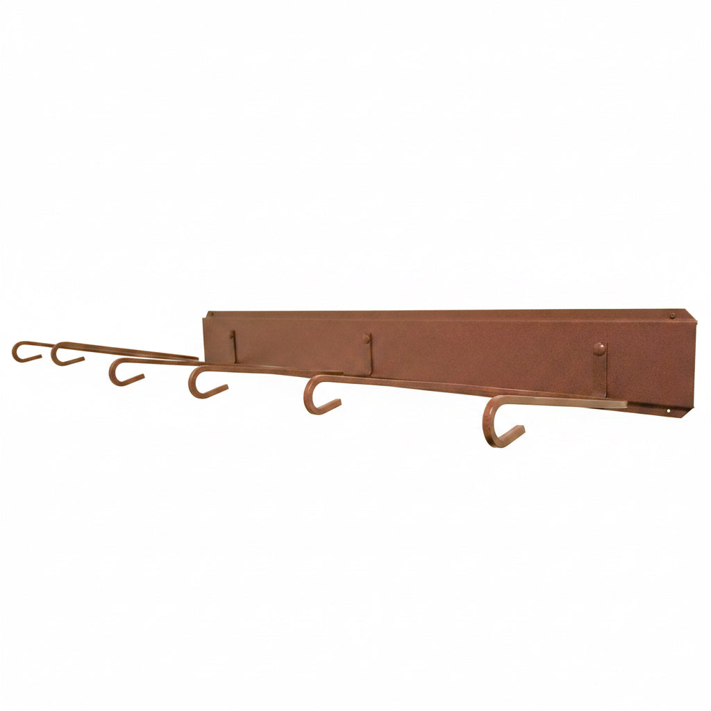 American Made Horizontal 3 Hat Cowboy Hat Rack – Wall Mounted Rust | Mark Christopher Collection