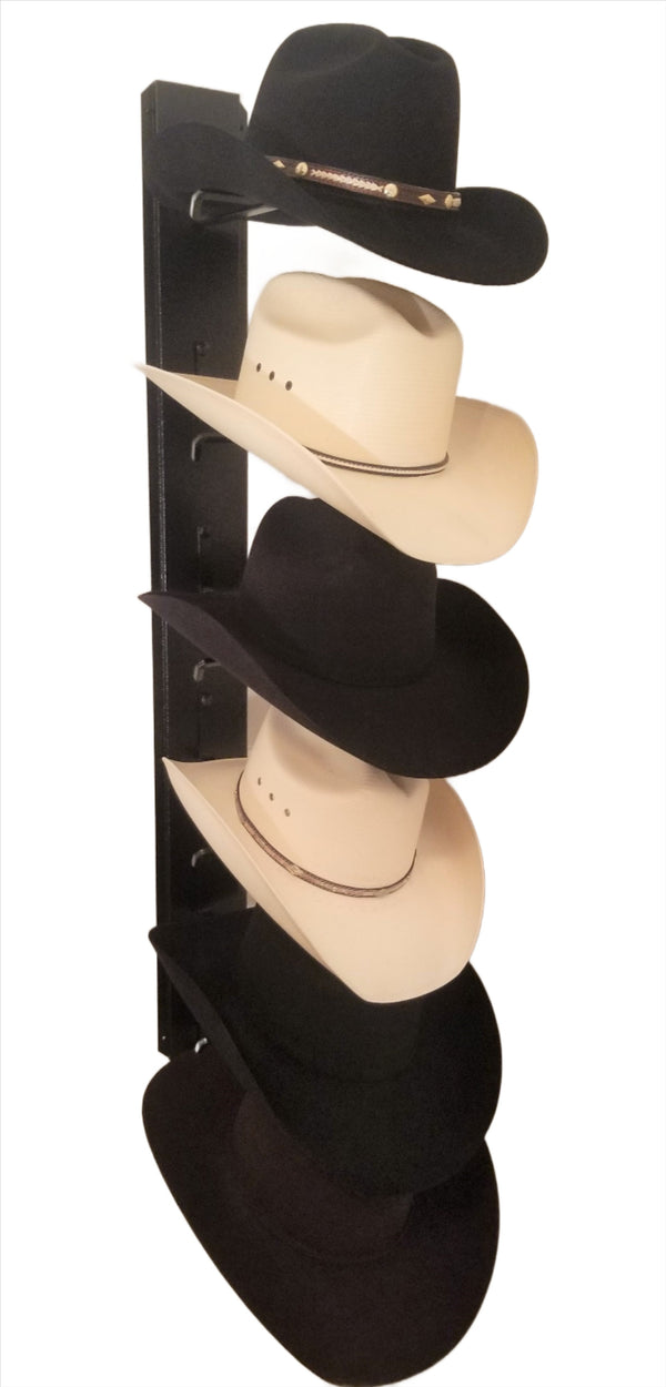 American Made Crown Up Six Hat Rack Black by Mark Christopher Collection