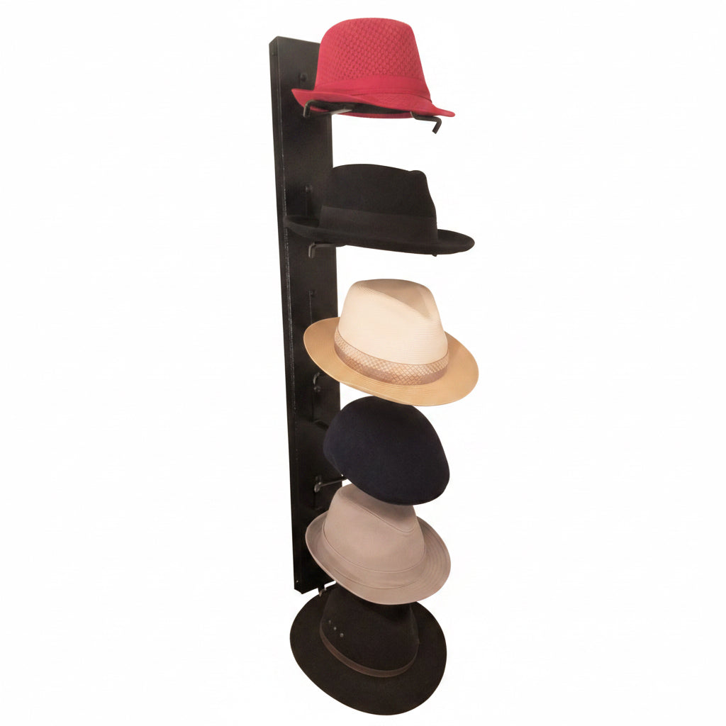 American Made Crown Up Six Hat Rack Black by Mark Christopher Collection