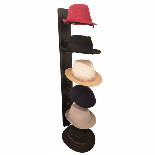 American Made Crown Up Six Hat Rack Black by Mark Christopher Collection