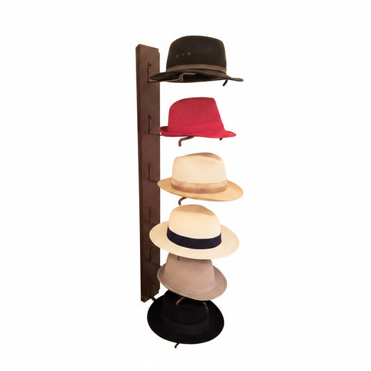 American Made Crown Up Six Hat Rack Rust by Mark Christopher Collection