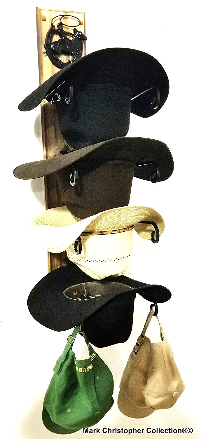 Cowboy Hat Rack American Made Charred 4 HS/Roper