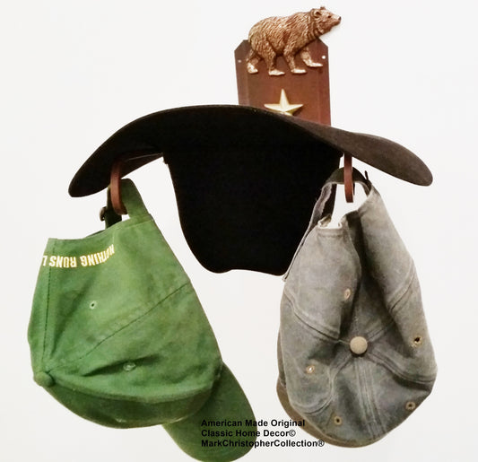 American Made Cowboy Hat Holder Bear CT American Made