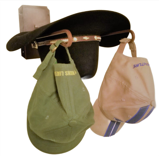 American Made Single Cowboy Hat Holder – Wall Mounted Rust| Mark Christopher Collection