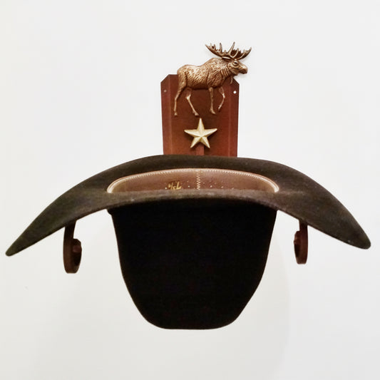 American Made Cowboy Hat Rack Moose CT