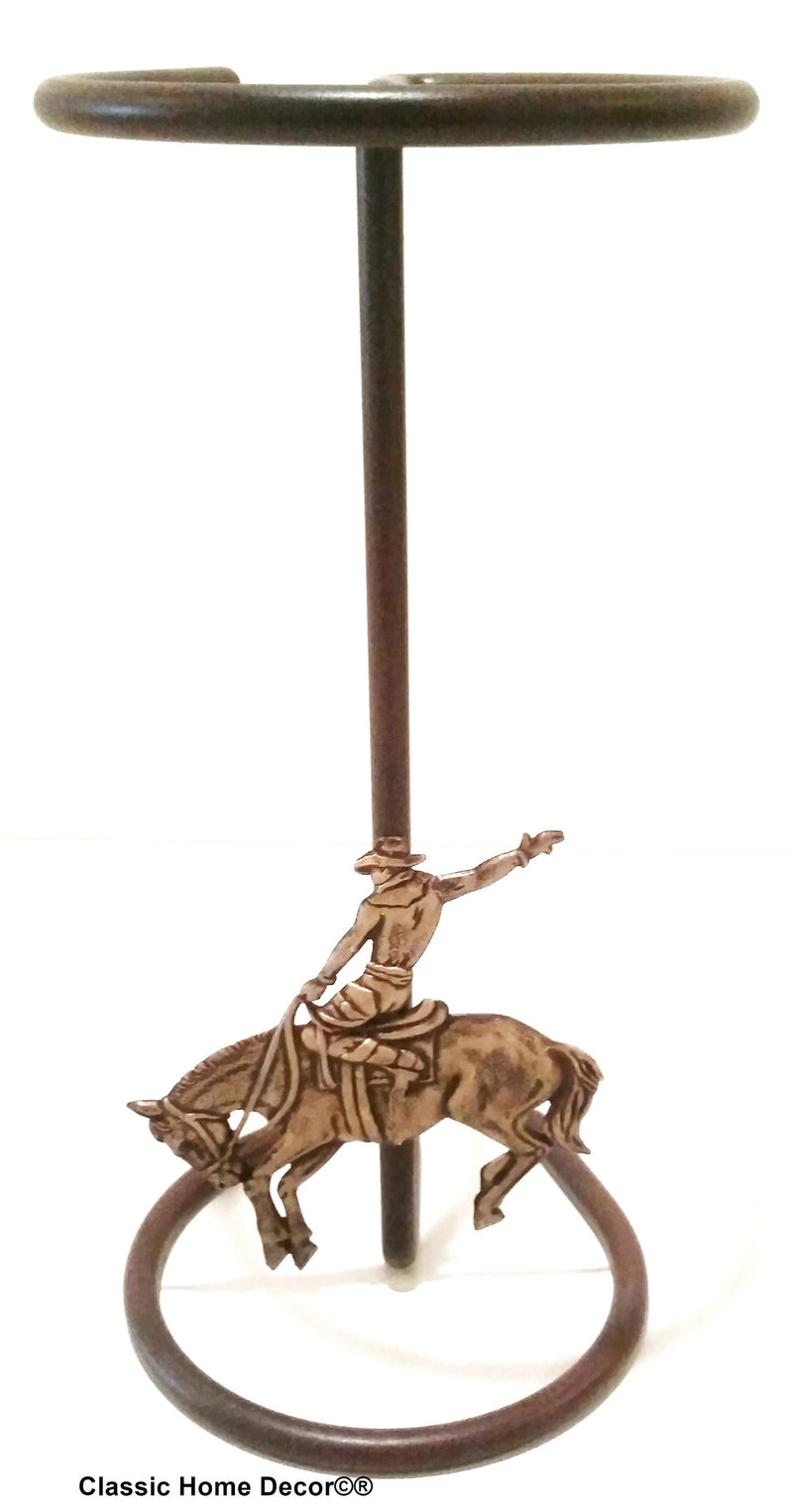 American Made Cowboy Hat Stand with Bucking Bronc CT