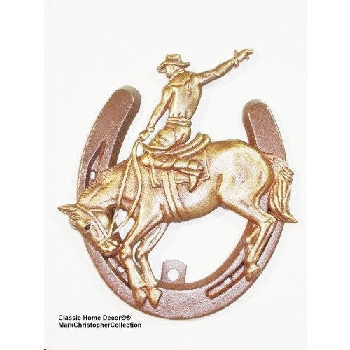 Lucky Lady Horseshoe with Bucking Bronco