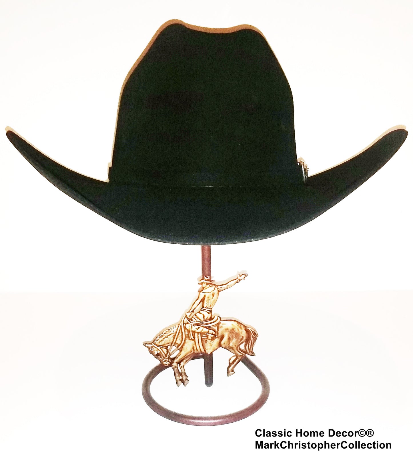 American Made Cowboy Hat Stand with Bucking Bronc CT