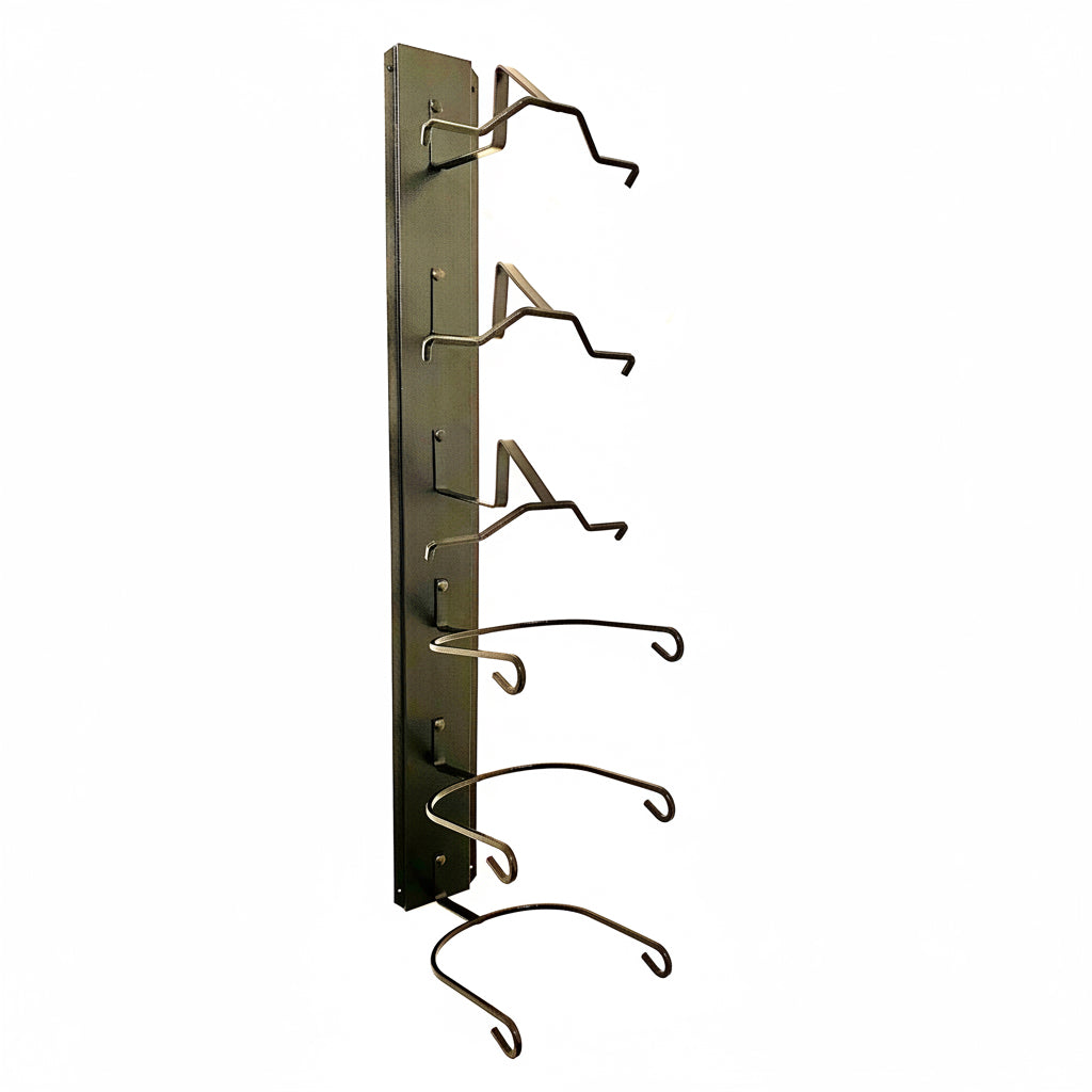 American Made Crown Up / Crown Down 6 Hat Cowboy Hat Rack – Black | Mark Christopher Collection