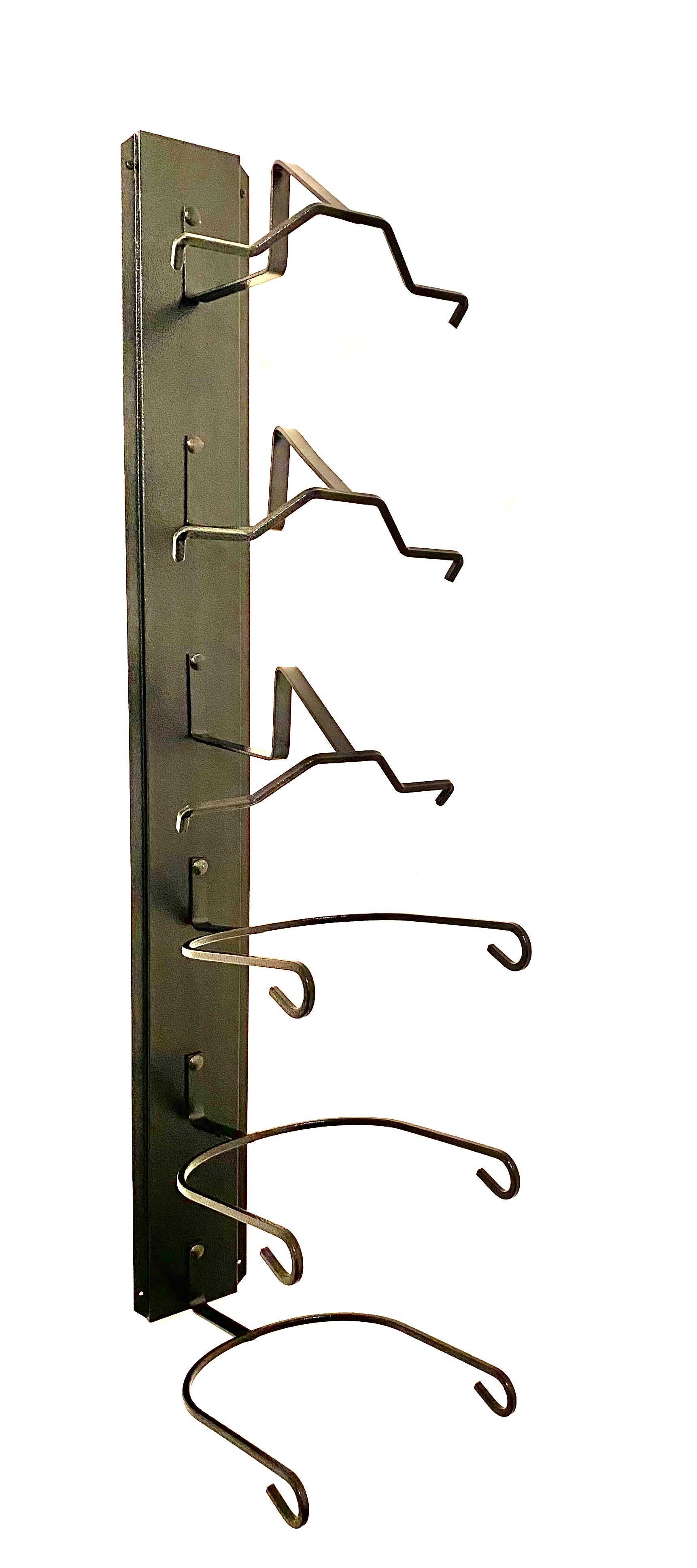 Combo American Made Crown Up Crown Down Six Hat Rack Black by Mark Christopher Collection