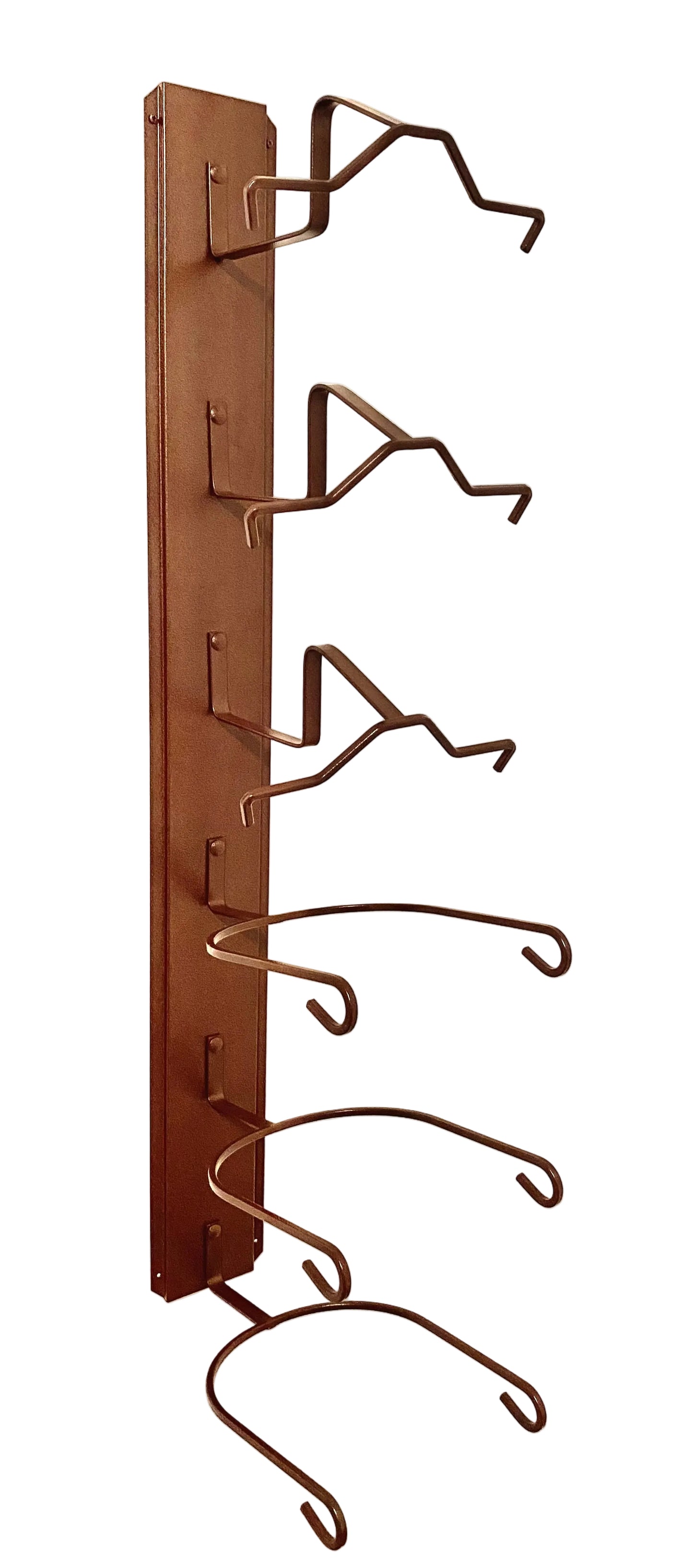 American Made Crown Up / Crown Down 6 Hat Cowboy Hat Rack – Rust | Mark Christopher Collection
