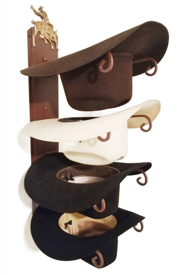 American Made Hat Holder 664 Classic with Bull Rider CT