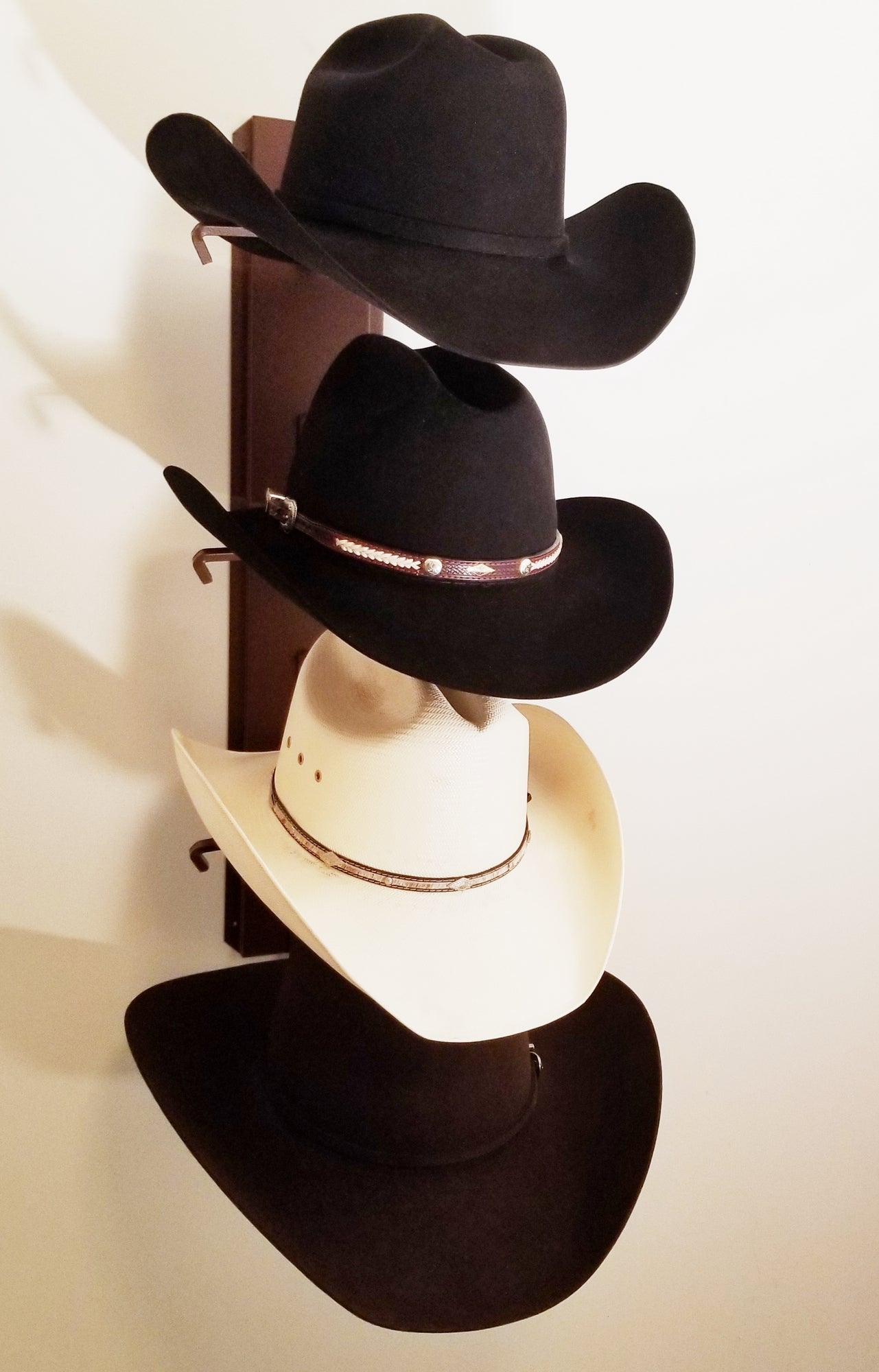 American Made Crown Up Four Hat Rack Rust by Mark Christopher Collection