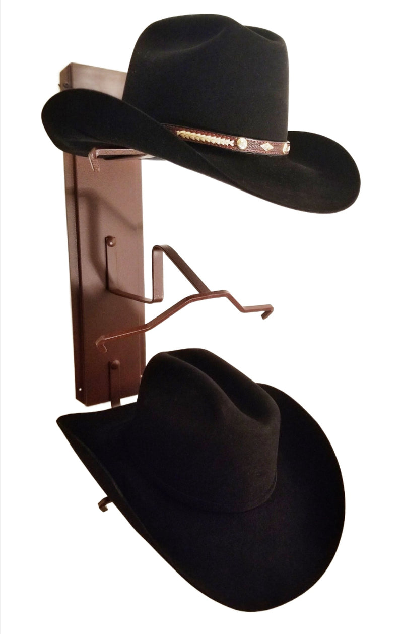 American Made Crown Up Three Hat Rack Rust by Mark Christopher Collection