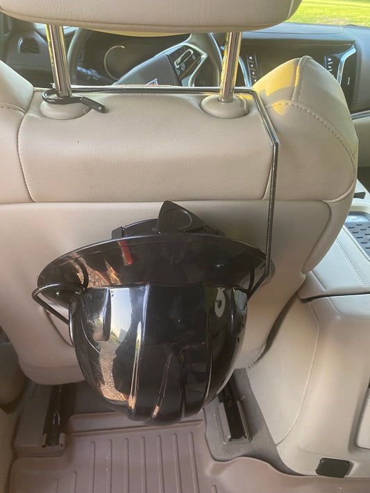 Patented Hard Hat Holder for Truck & SUV Headrest + Wall Mount | USA Made